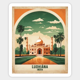 Ludhiana India Vintage Tourism Travel Sticker